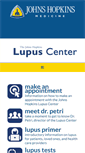 Mobile Screenshot of hopkinslupus.org