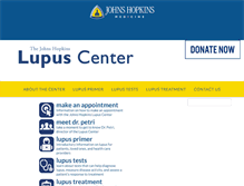 Tablet Screenshot of hopkinslupus.org